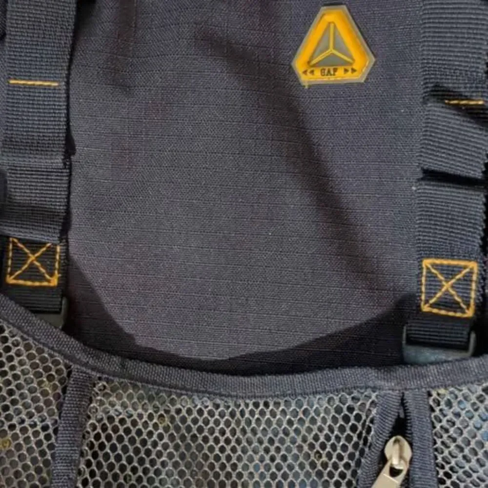 Vtg Gap Kids Hiking Backpack Topographic Map Lining Blue Gorpcore Tactical